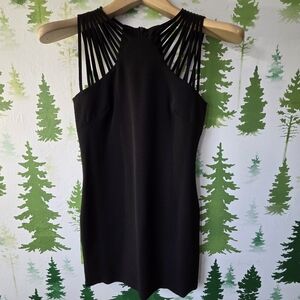 Elegant Dress The Population Black Strappy Sheath Dress